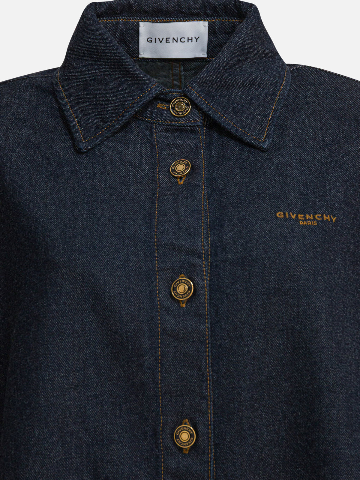 Givenchy Denim shirt with embroidery GIVENCHY Blue