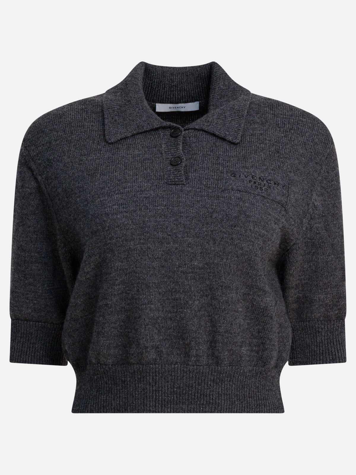 Givenchy "Givenchy Paris 1952" Wool polo shirt Grey