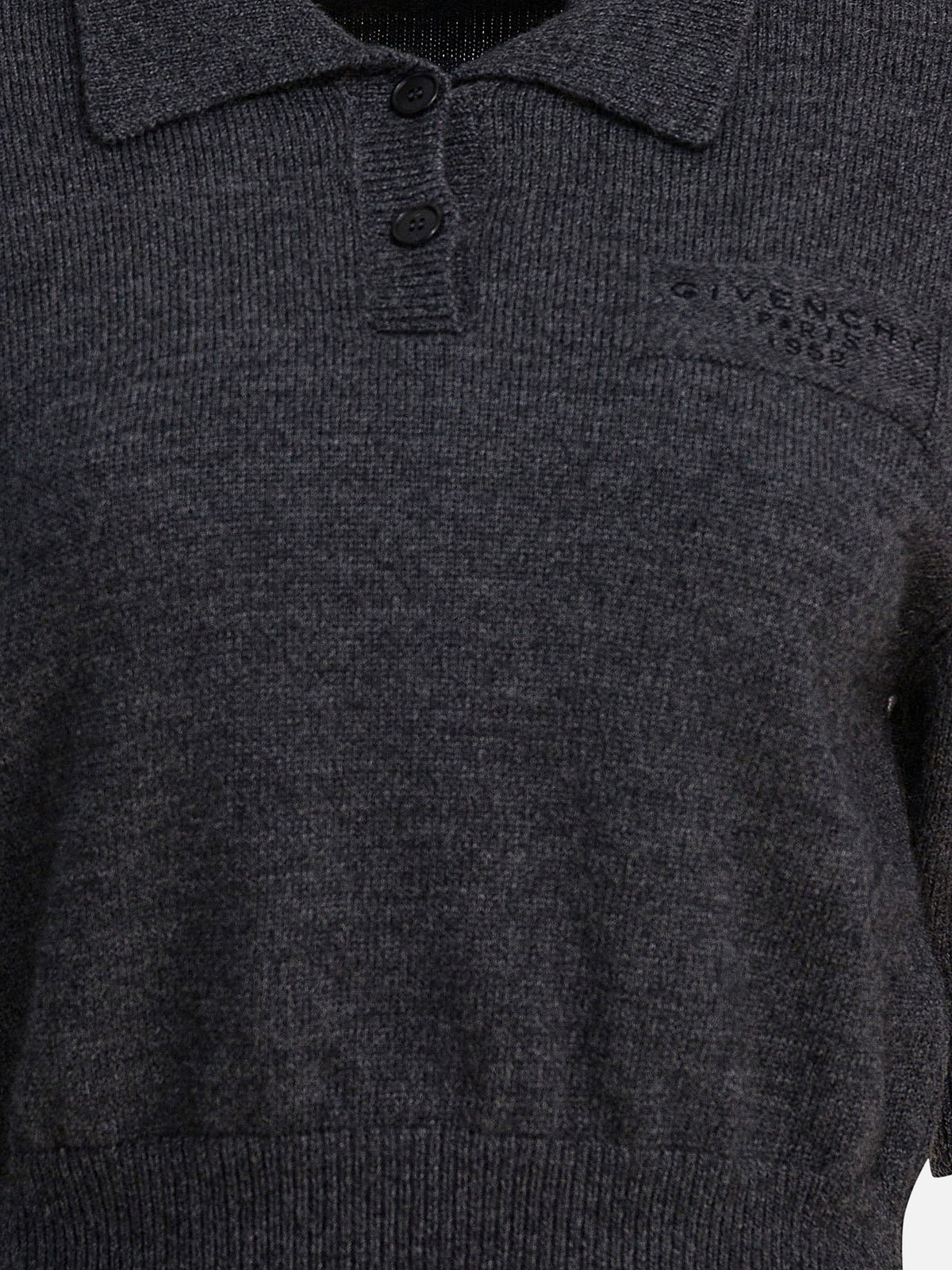 Givenchy "Givenchy Paris 1952" Wool polo shirt Grey