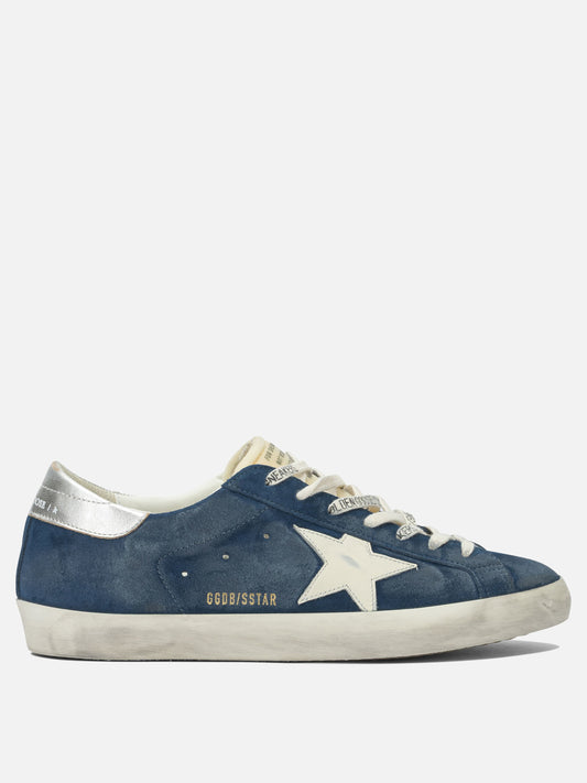 Low top sneakers 79% cow leather 17% polyurethane 4% goat leather - 100% rubber  Blue - Golden Goose Men | VIETTI Online Store 
