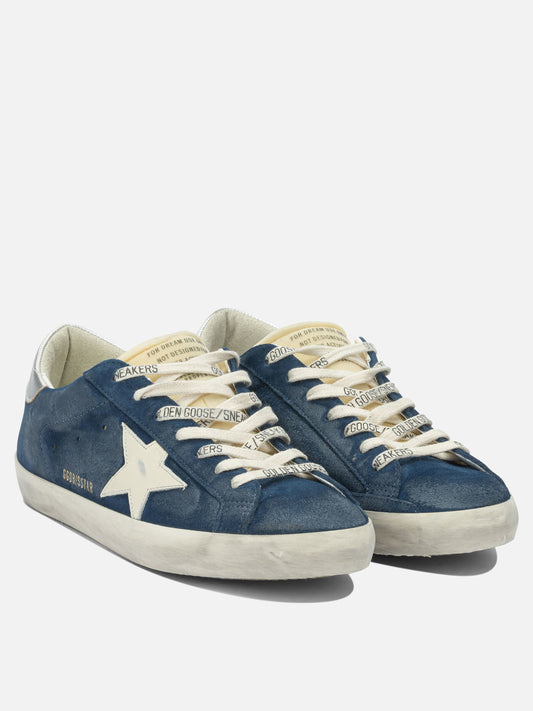 Low top sneakers 79% cow leather 17% polyurethane 4% goat leather - 100% rubber  Blue - Golden Goose Men | VIETTI Online Store | 2
