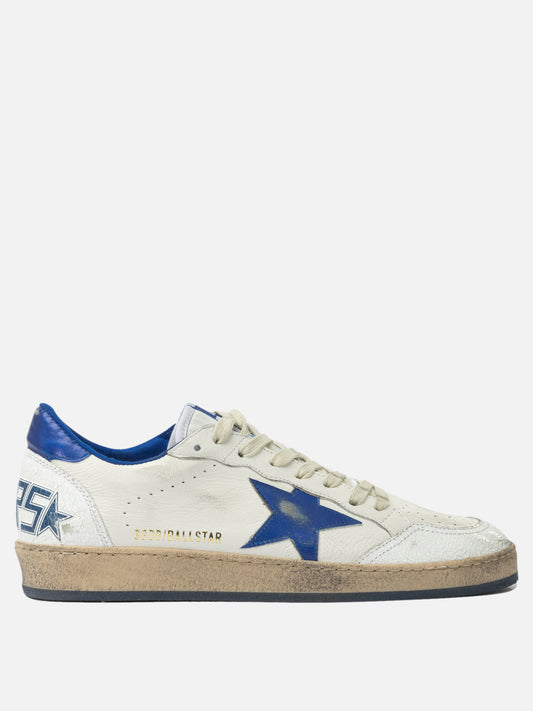 Low top sneakers 66% goat leather 19% cow leather 8% polyamide 7% ovine leather - 100% rubber  Blue - Golden Goose Men | VIETTI Online Store 
