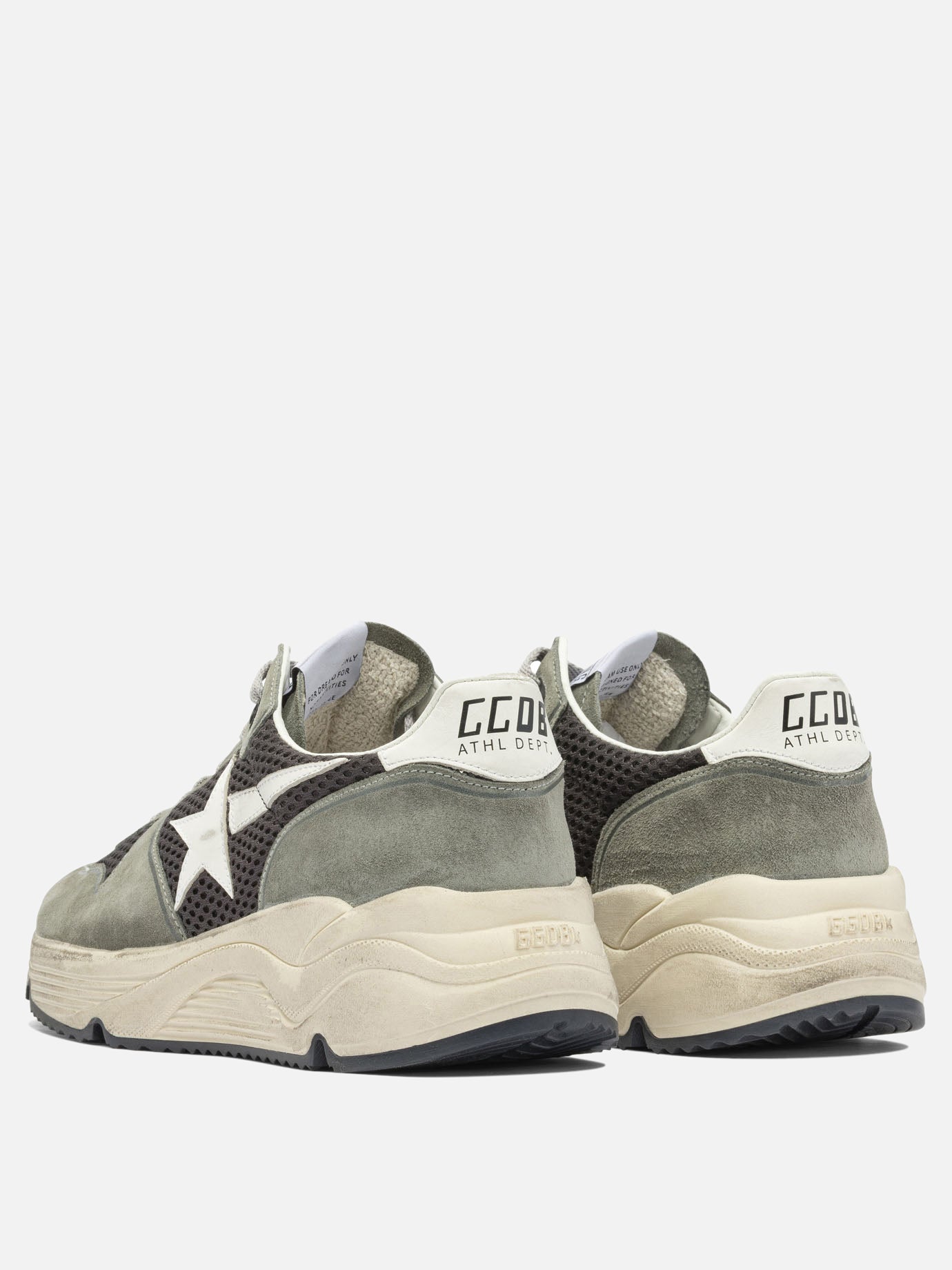 Sneaker basse 59% cow leather 41% polyester - 100% rubber  Verde - Golden Goose Uomo | PDP | VIETTI Online Store | thumbnail_4
