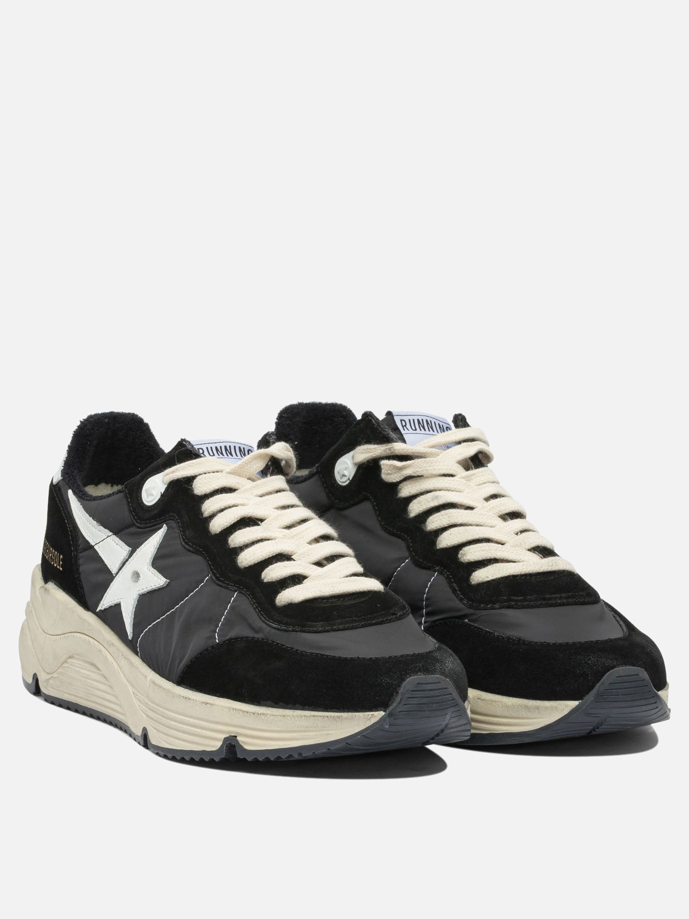 Low top sneakers 34% polyester 30% cow leather 19% polyamide 16% cotton 1% polyurethane - 100% rubber  Black - Golden Goose Men | PDP | VIETTI Online Store | Zoom-Modal_2
