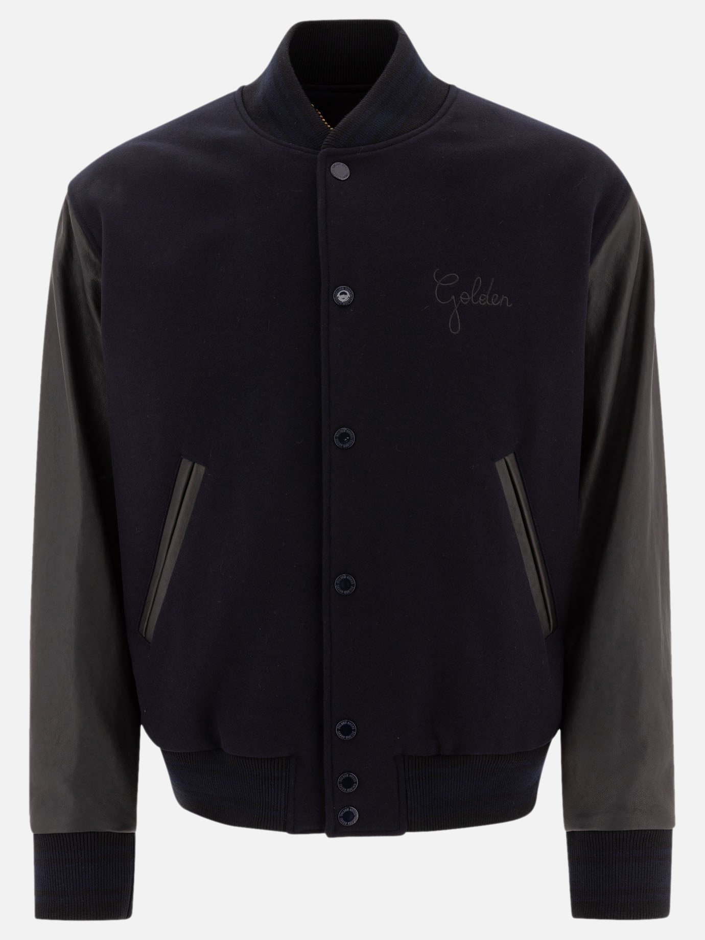 Bomber Solid colour  Blu - Golden Goose Uomo | PDP | VIETTI Online Store | Zoom-Modal
