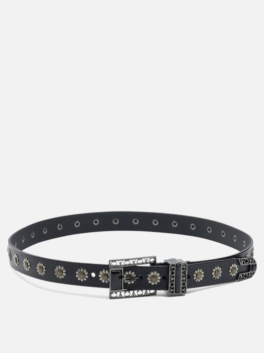 Golden Goose Belt with embroidery Black

