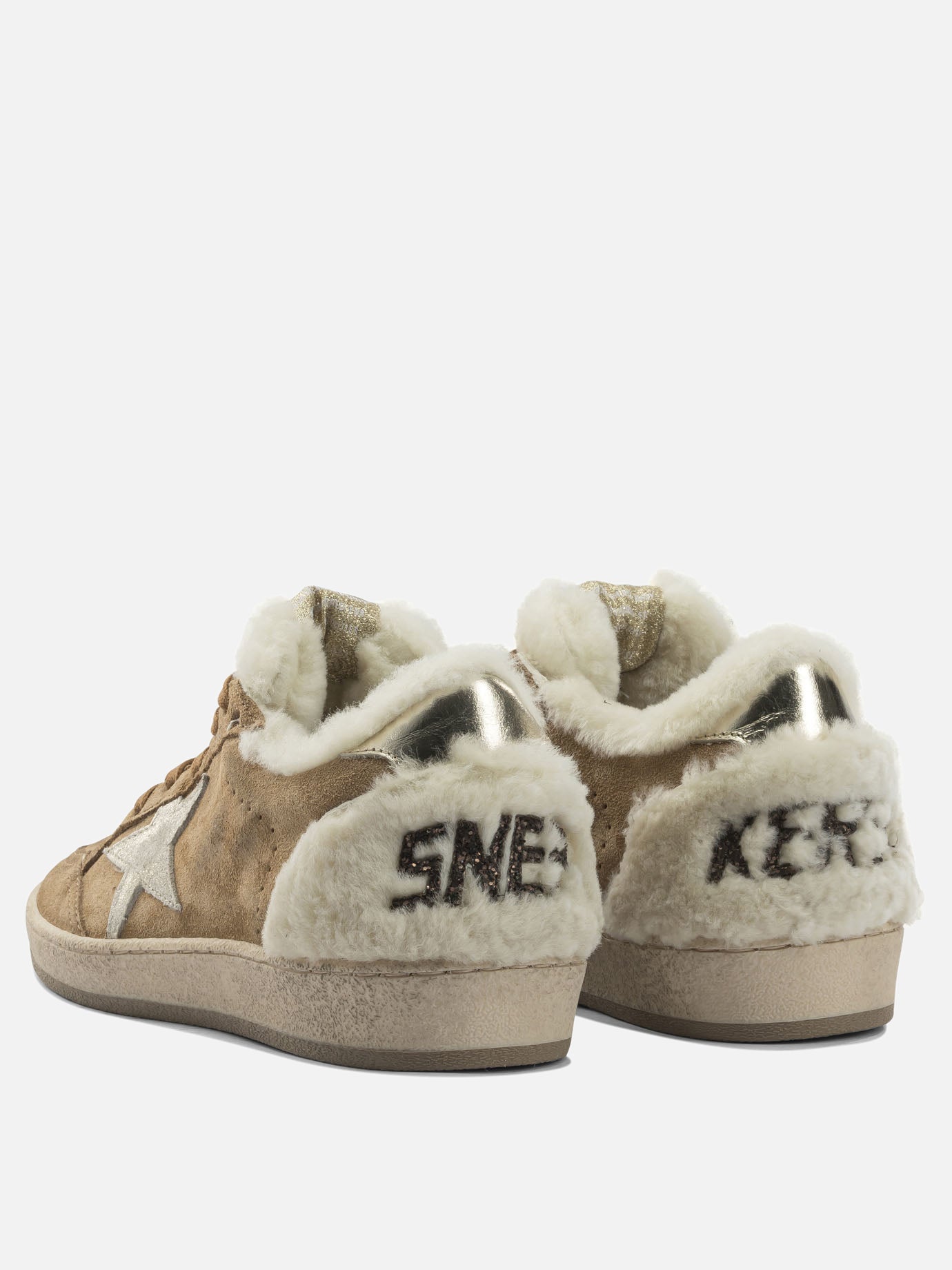 Sneaker basse 72% cow leather 24% ovine leather 3% polyethylene 1% cotton - 100% rubber  Beige - Golden Goose Donna | PDP | VIETTI Online Store | thumbnail_4