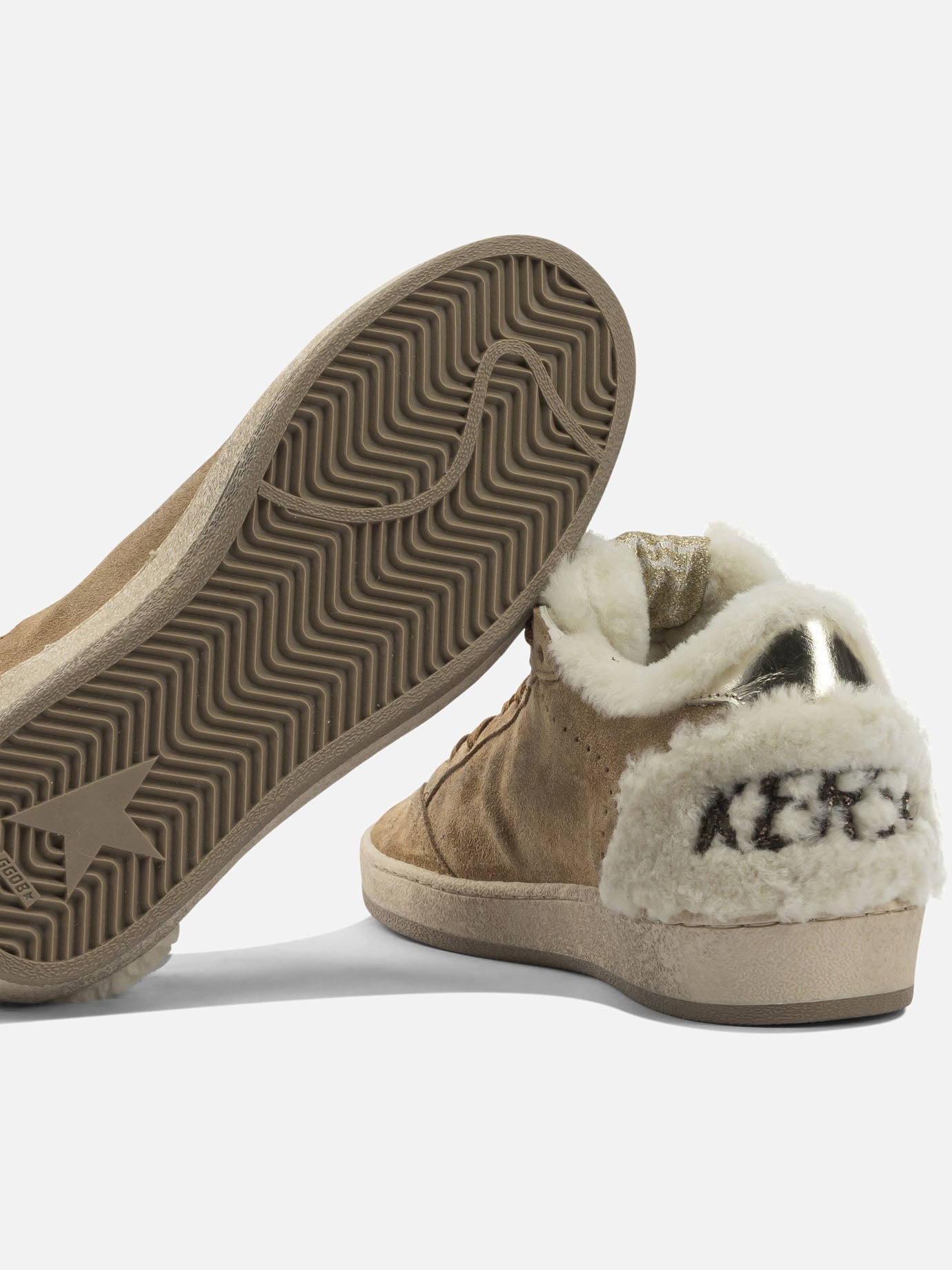 Sneaker basse 72% cow leather 24% ovine leather 3% polyethylene 1% cotton - 100% rubber  Beige - Golden Goose Donna | PDP | VIETTI Online Store | thumbnail_5