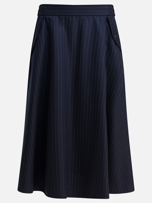 Midi skirts Pinstriped  Blue - Golden Goose Women | PDP | VIETTI Online Store 
