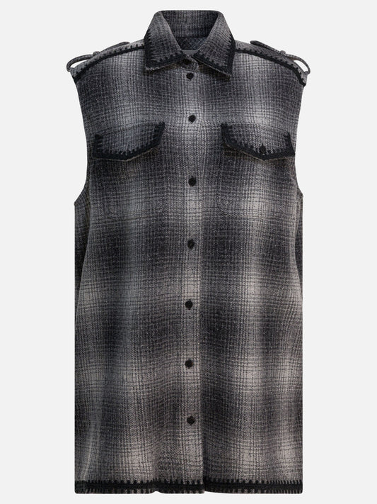 Golden Goose Wool-blend chemisier dress Grey

