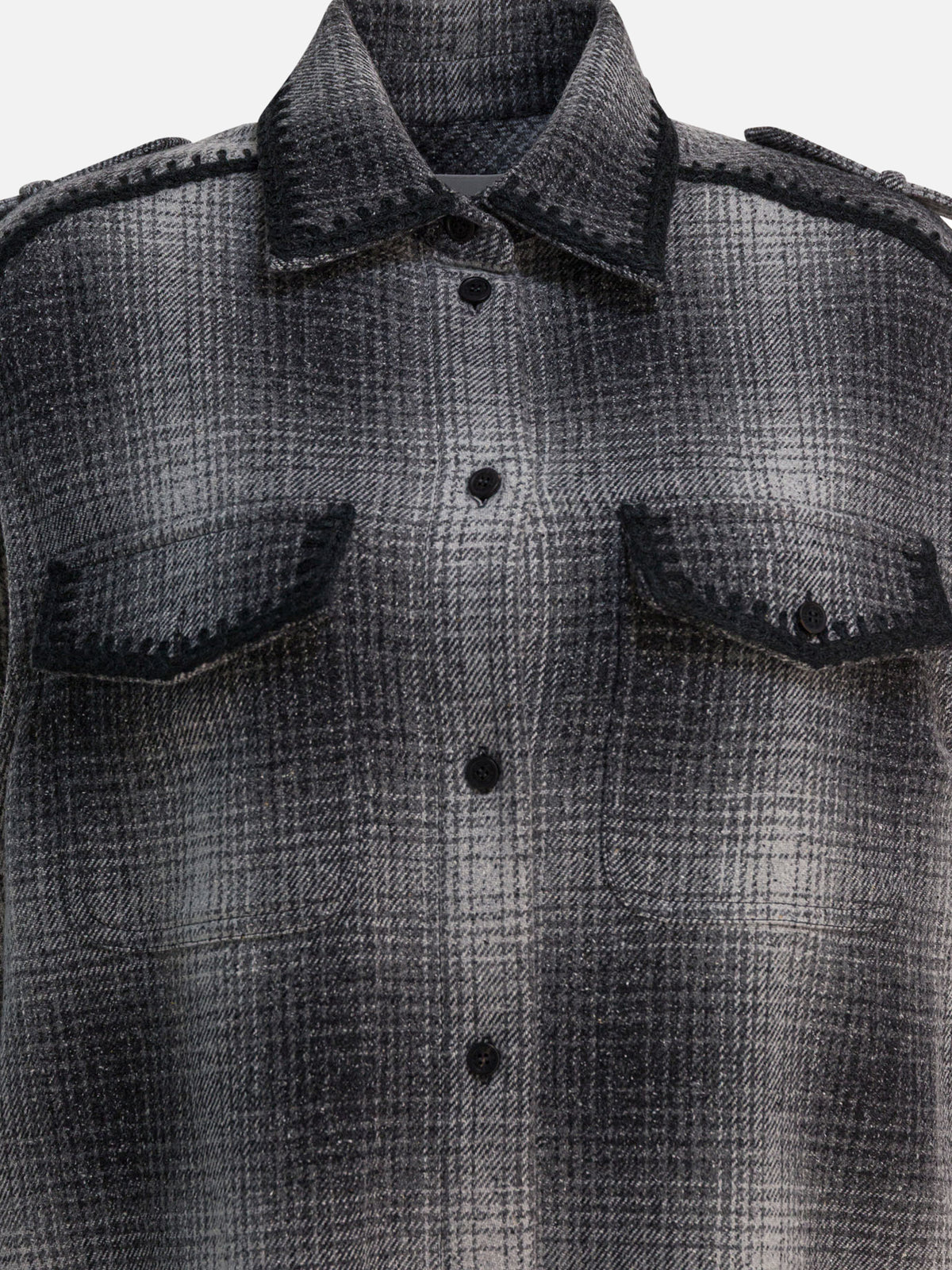 Golden Goose Wool-blend chemisier dress Grey