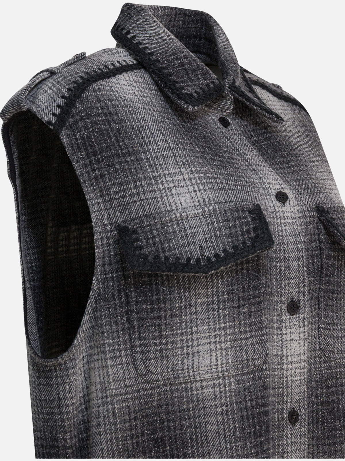 Golden Goose Wool-blend chemisier dress Grey
