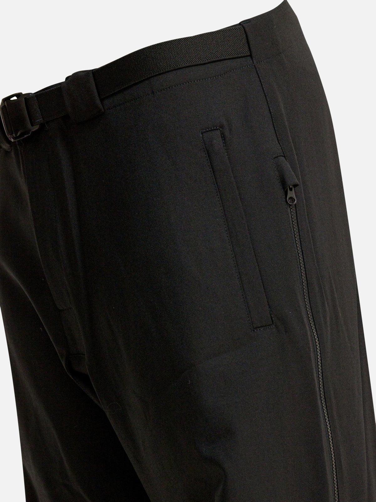 Gr10K Wool blend belted pants Black