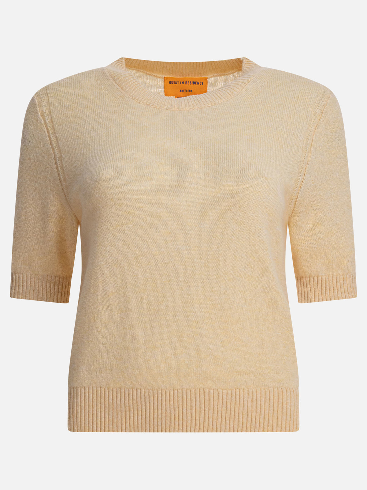 Guest in Residence Maglia girocollo in cashmere Giallo - VIETTI