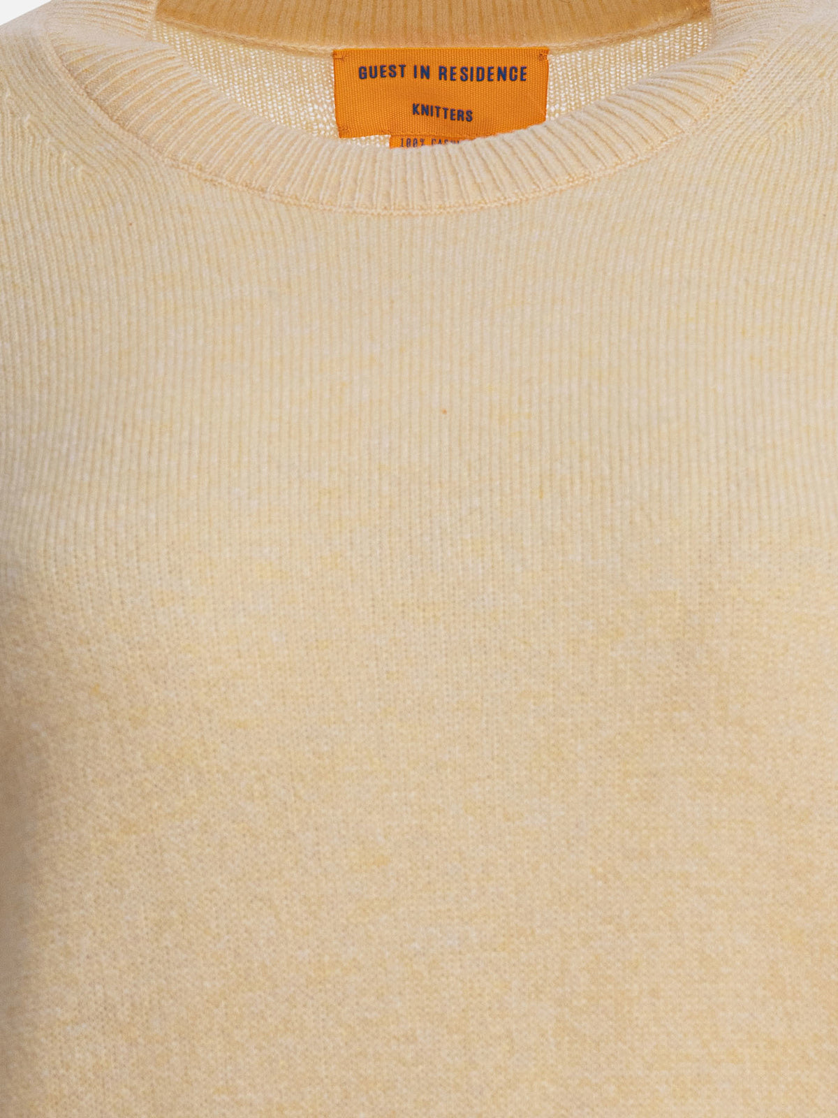Guest in Residence Maglia girocollo in cashmere Giallo - VIETTI