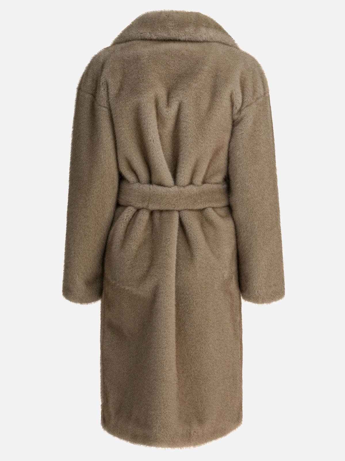 Herno Faux fur coat Beige