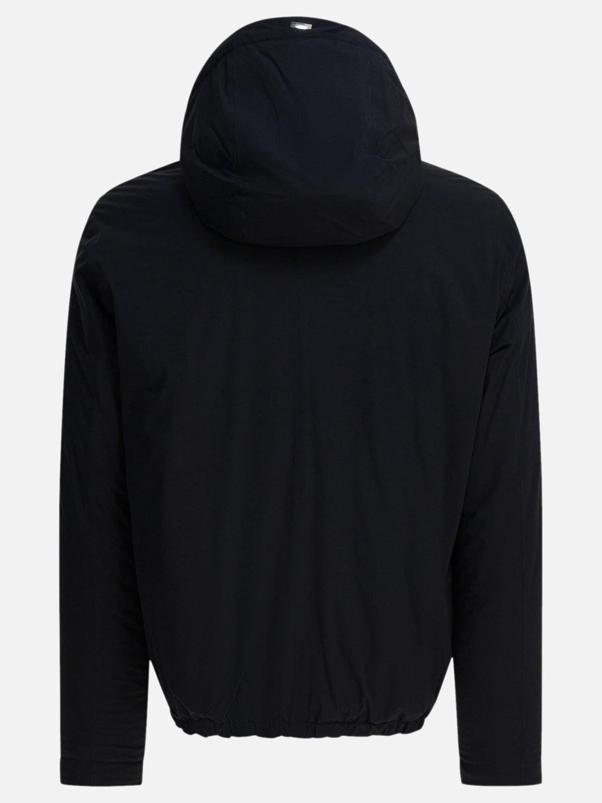 Herno Short down jacket with hood Black