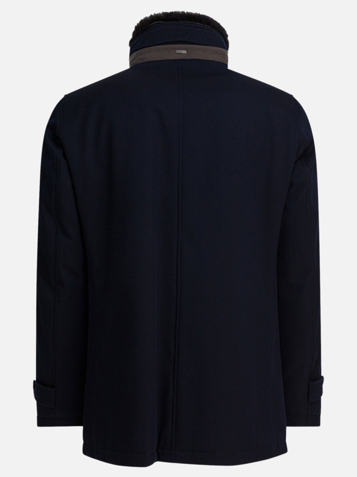 Herno Virgin wool long coat Blue - VIETTI