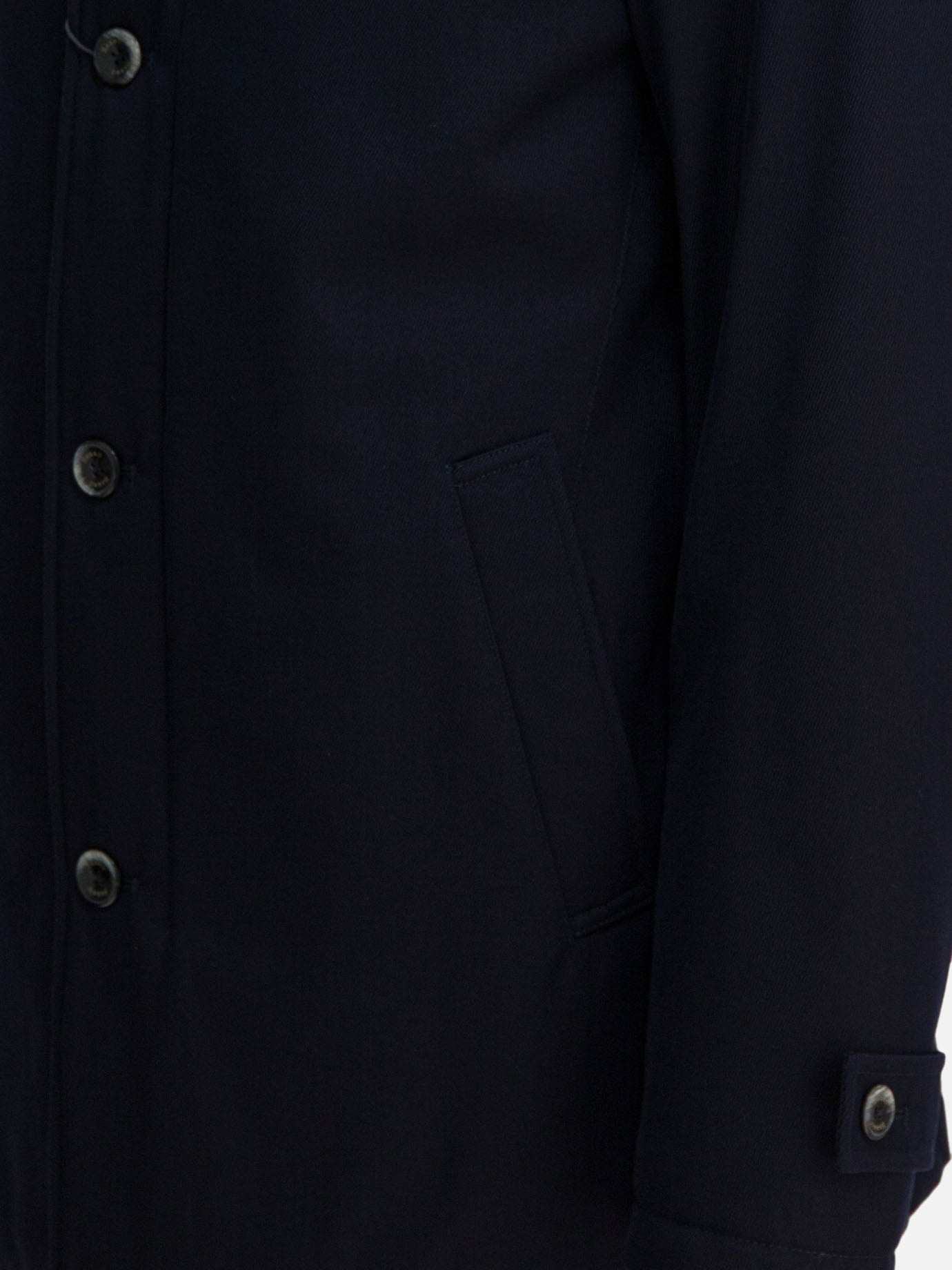 Long coats Solid colour  Blue - Herno Men | PDP | VIETTI Online Store | Zoom-Modal_4
