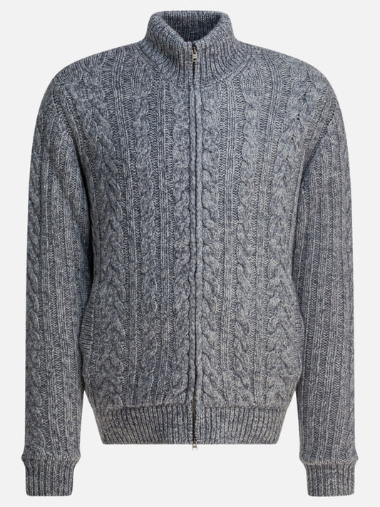 Cardigan Textured knit  Grigio - Herno Uomo | VIETTI Online Store 
