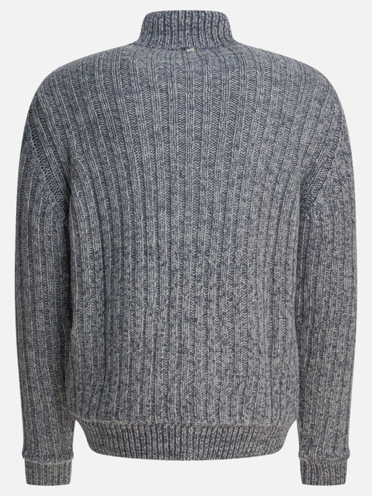 Cardigan Textured knit  Grigio - Herno Uomo | VIETTI Online Store | 2
