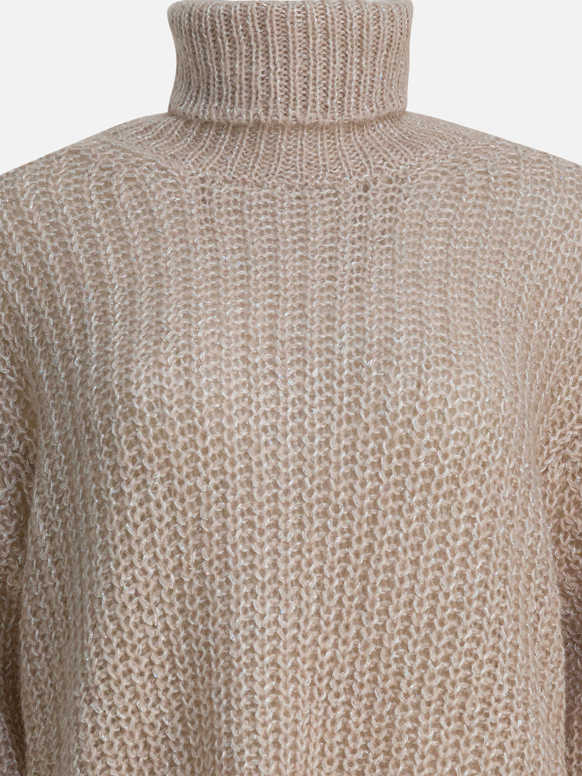 Herno Wool and alpaca turtleneck sweater Beige