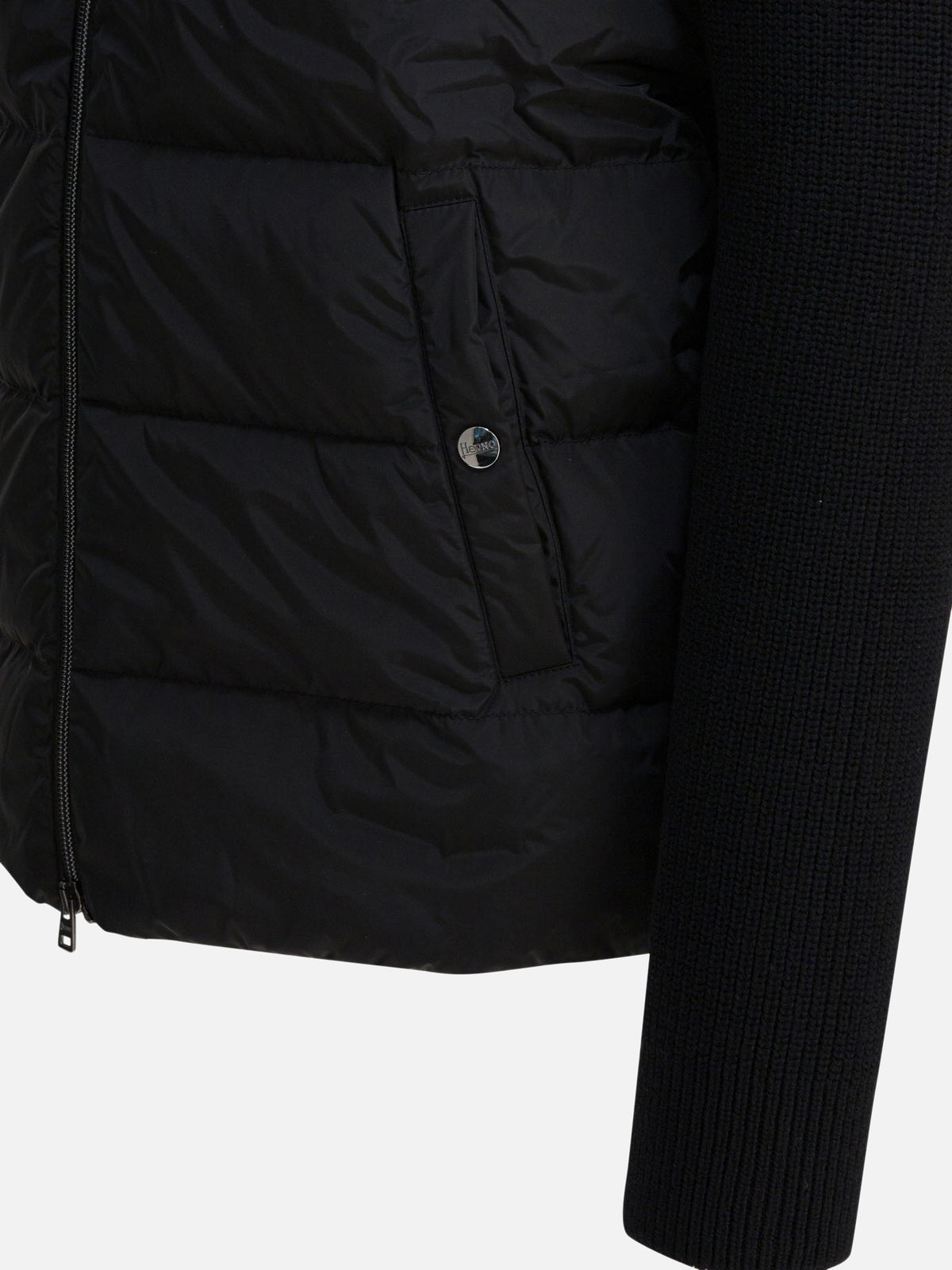 Herno Wool down jacket comforter Black - VIETTI