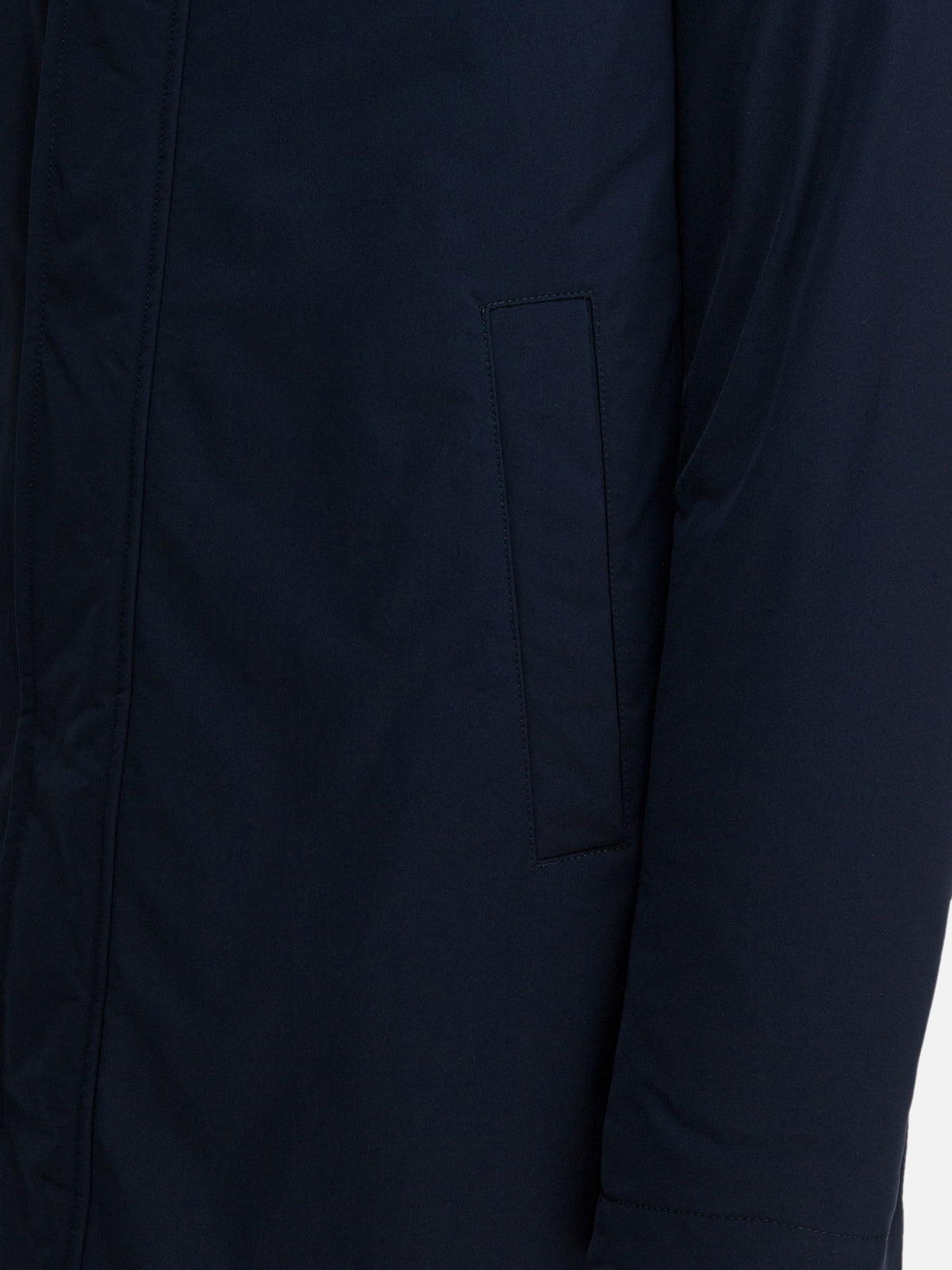 Herno Long coat with hood Blue - VIETTI