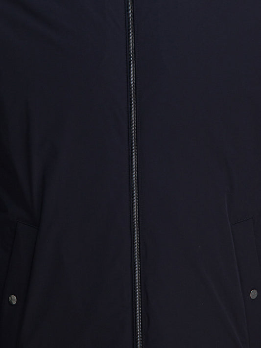 Herno "Resort" long nylon down jacket Blue

