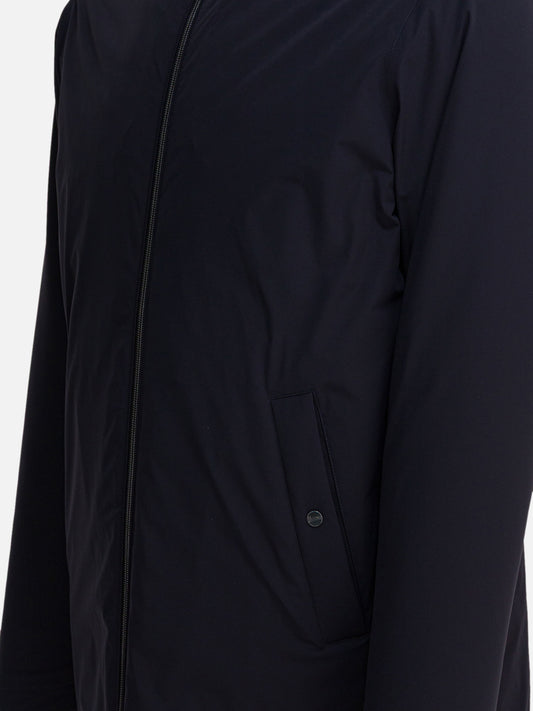 Herno "Resort" long nylon down jacket Blue

