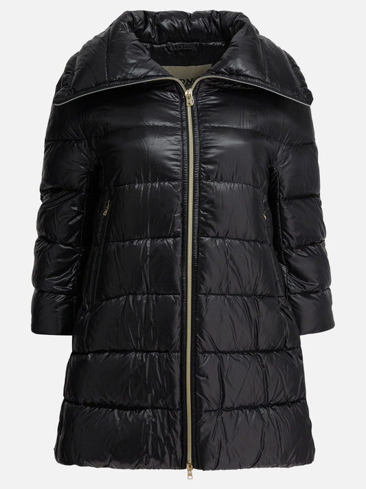 Piumini lunghi Solid colour  Nero - Herno Donna | PDP | VIETTI Online Store 
