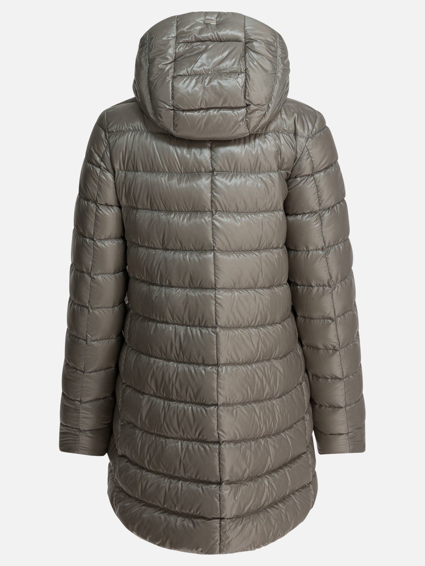 Down coats Solid colour  Grey - Herno Women | PDP | VIETTI Online Store | thumbnail_2