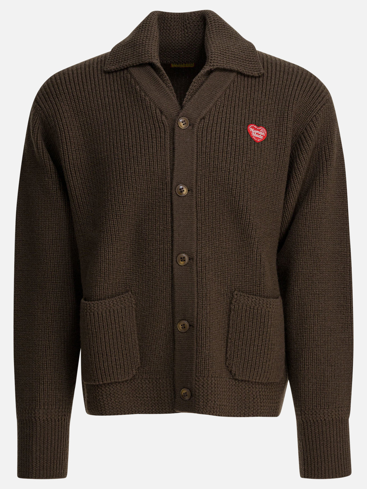 Human Made Wool cardigan Brown