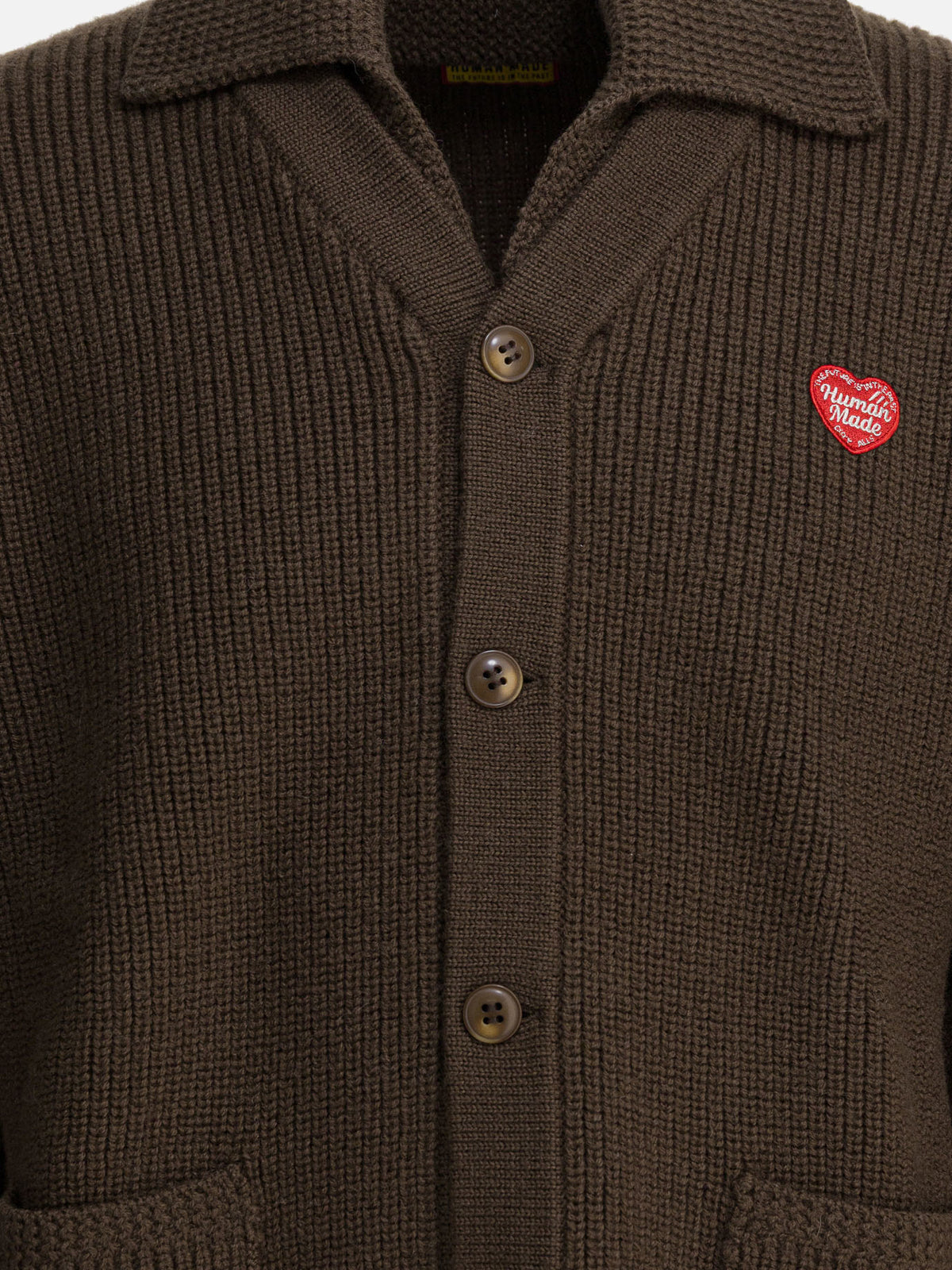 Human Made Wool cardigan Brown