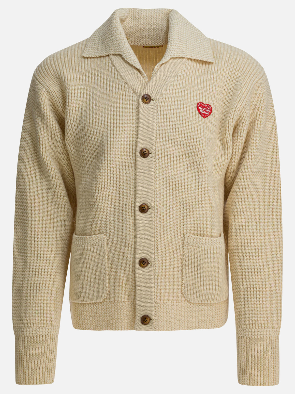 Human Made Wool cardigan Beige