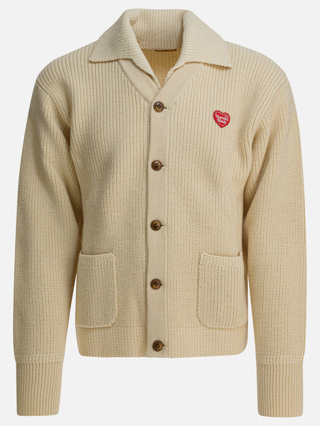 Human Made Wool cardigan Beige - Men | VIETTI Online Store