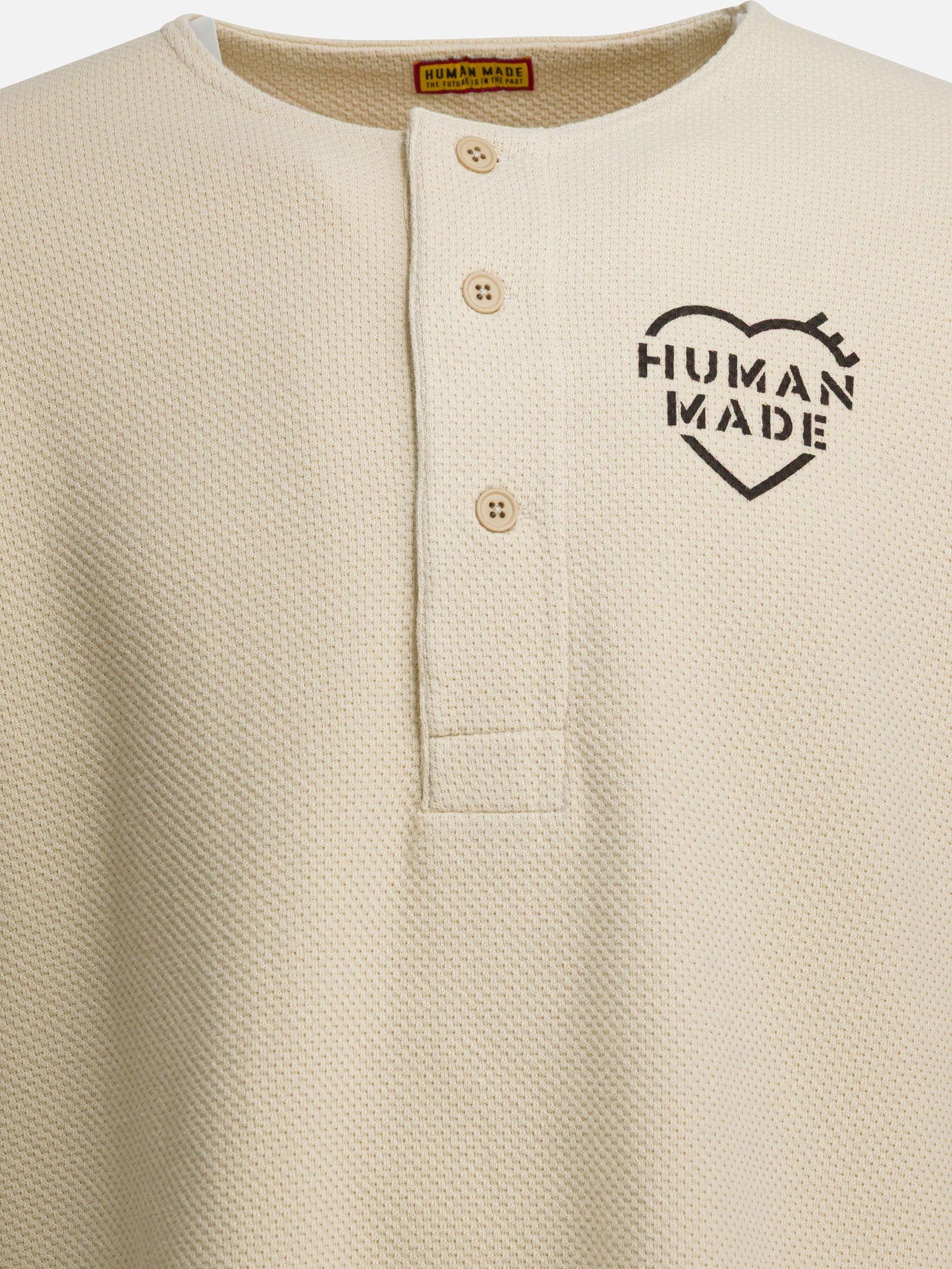 T-shirt serafino Logo  Bianco - Human Made Uomo | PDP | VIETTI Online Store | Zoom-Modal_3
