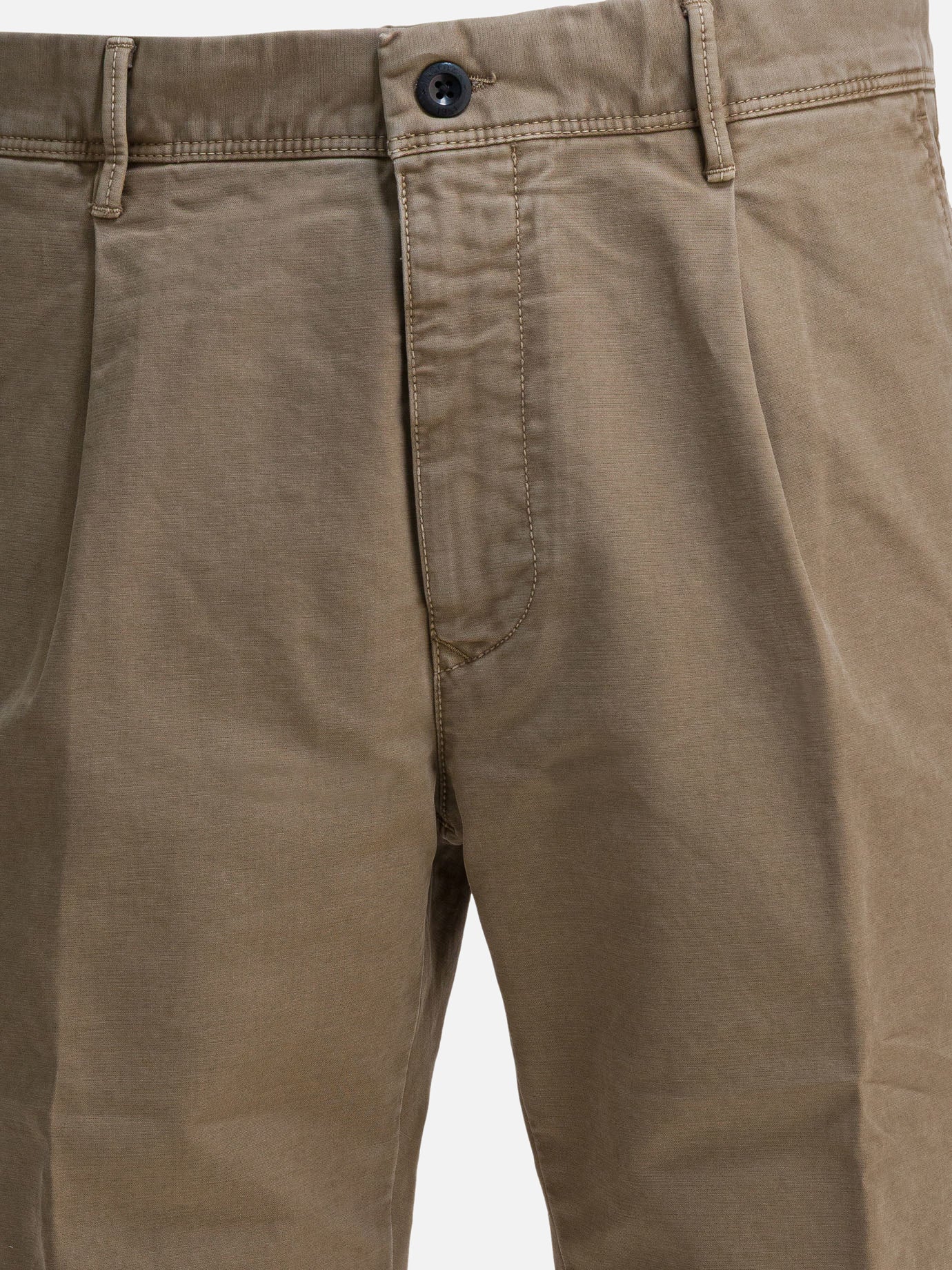 Pantaloni casual Solid colour  Beige - Incotex Slacks Uomo | PDP | VIETTI Online Store | thumbnail_3