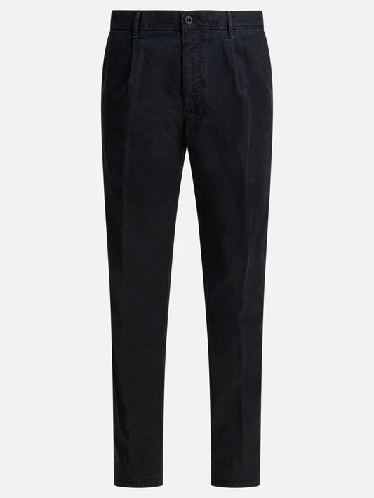Pantaloni casual Solid colour  Nero - Incotex Slacks Uomo | PDP | VIETTI Online Store 
