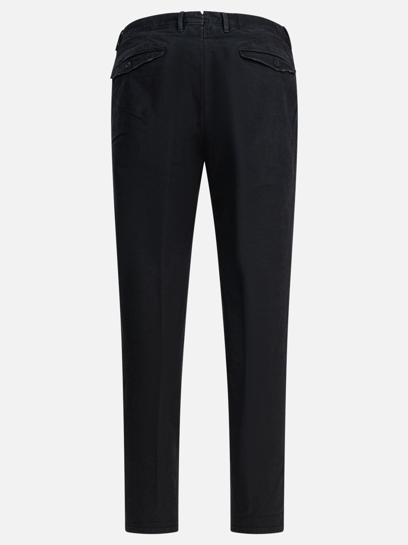 Pantaloni casual Solid colour  Nero - Incotex Slacks Uomo | PDP | VIETTI Online Store | Zoom-Modal_2
