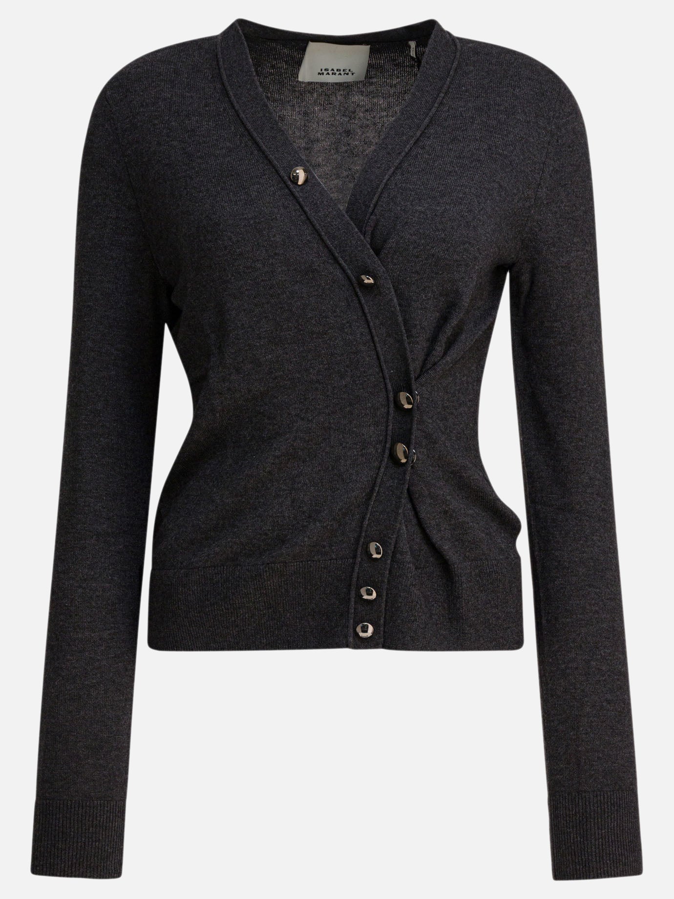 Cardigan Solid colour  Grigio - Isabel Marant Donna | PDP | VIETTI Online Store | Zoom-Modal

