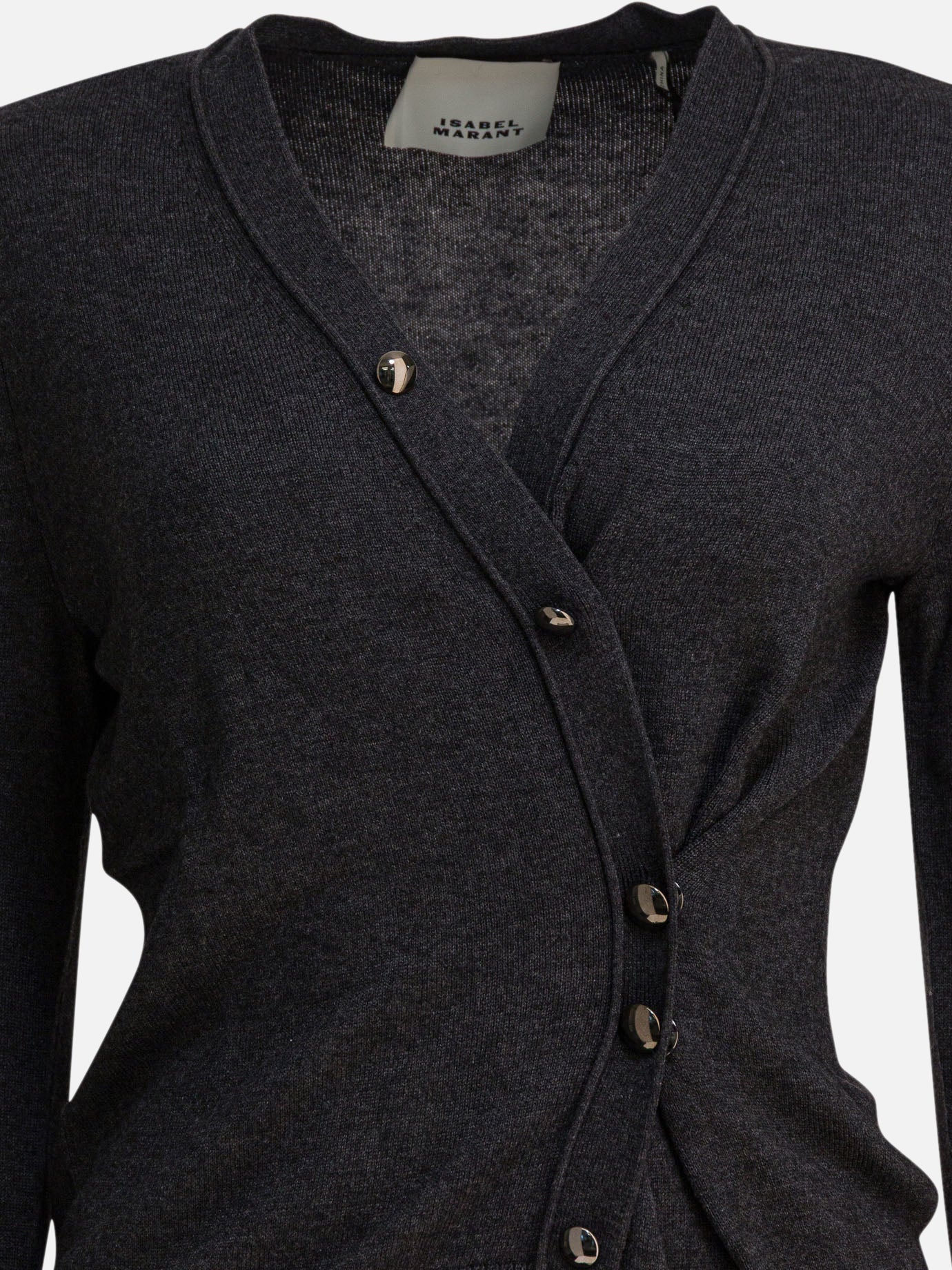 Cardigan Solid colour  Grigio - Isabel Marant Donna | PDP | VIETTI Online Store | thumbnail_3