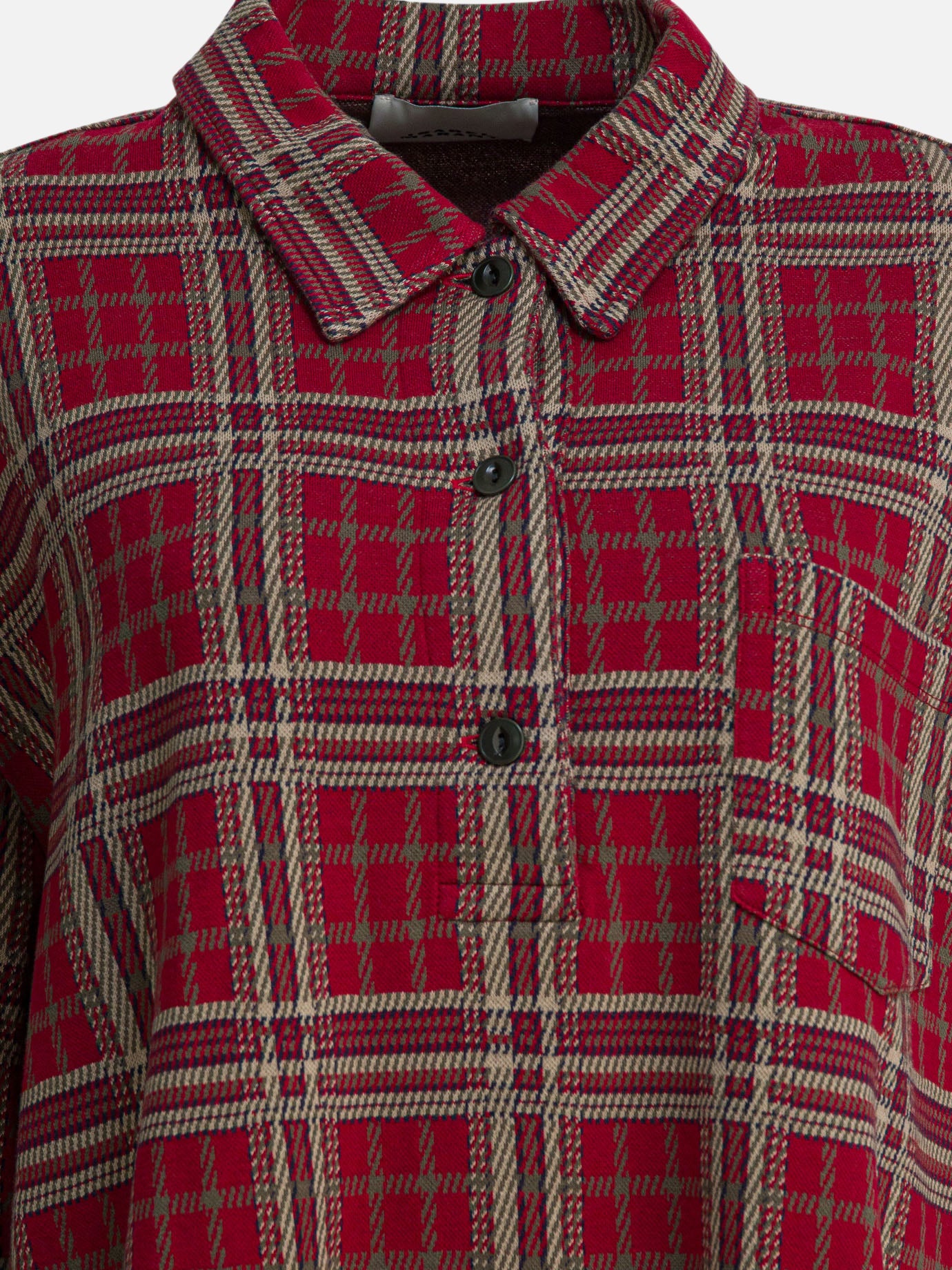 Camicie casual Check  Rosso - Isabel Marant Donna | PDP | VIETTI Online Store | Zoom-Modal_3
