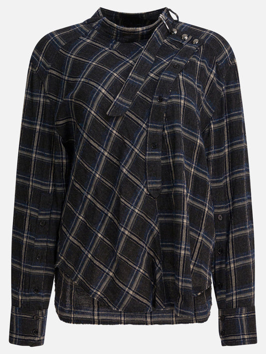 Bluse Check  Blu - Isabel Marant Donna | PLP | VIETTI Online Store 
