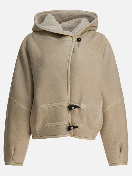 Shearling jackets Solid colour  Beige - Isabel Marant Women | PLP | VIETTI Online Store 
