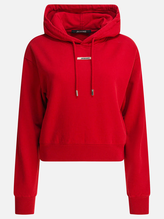 Felpe con cappuccio Logo  Rosso - Jacquemus Donna | PLP | VIETTI Online Store 
