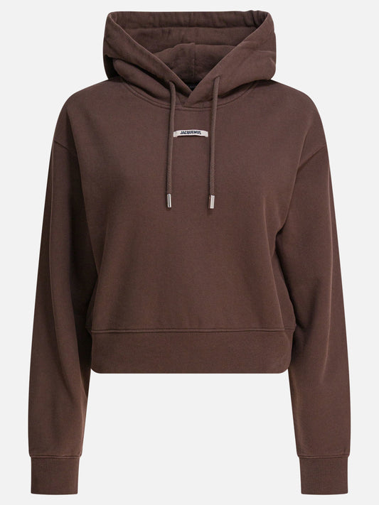 Felpe con cappuccio Logo  Marrone - Jacquemus Donna | PLP | VIETTI Online Store 
