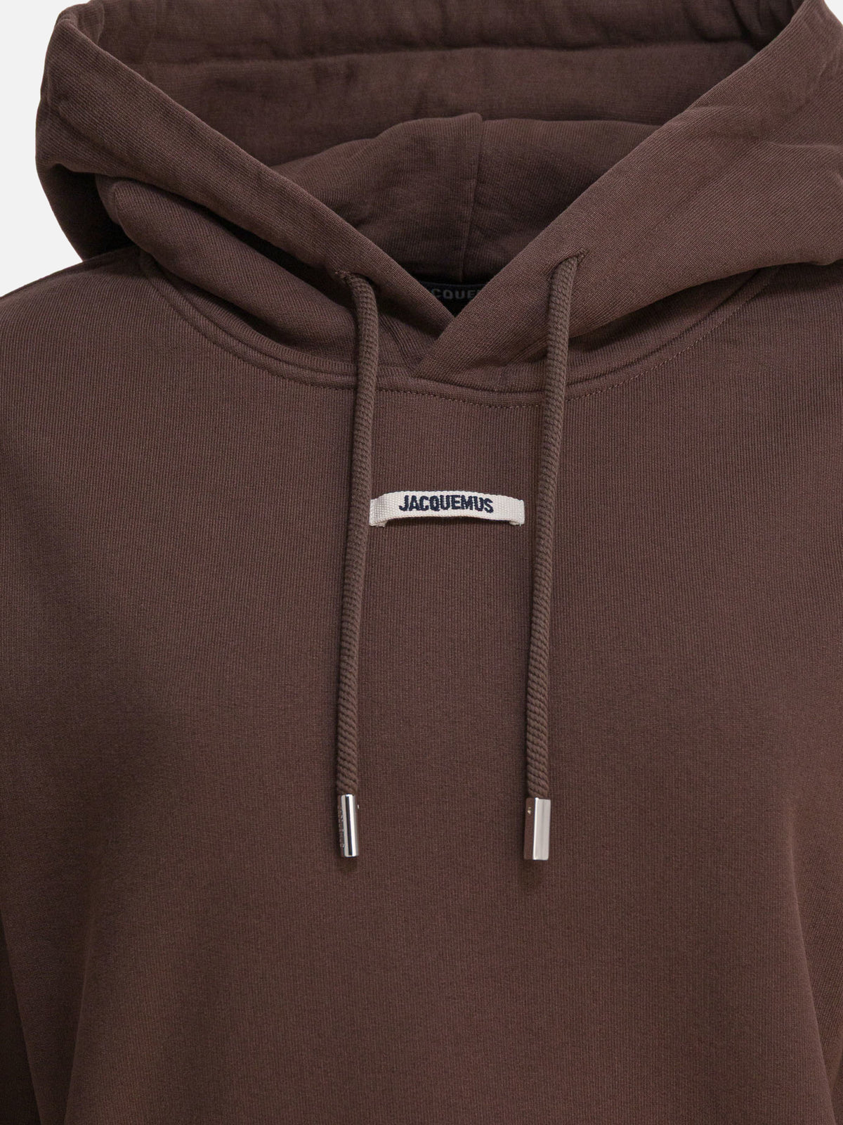 Jacquemus "Gros Grain" Hoodie Brown - VIETTI