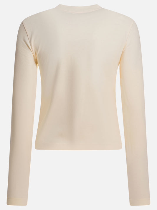 T-shirt girocollo Logo  Beige - Jacquemus Donna | PLP | VIETTI Online Store | 2
