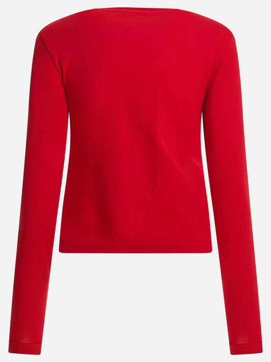 T-shirt girocollo Logo  Rosso - Jacquemus Donna | PLP | VIETTI Online Store | 2
